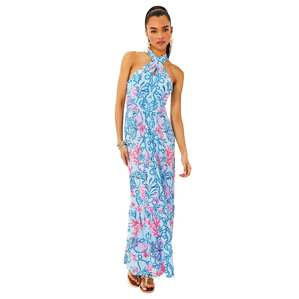 Lilly Pulitzer Montecito Maxi Dress in "Multi/Naut Today" NWT - Size X-Large